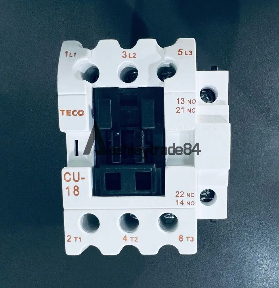 

1PC New TECO CU-18 220VAC 3A1a1b Contactor 50/60Hz