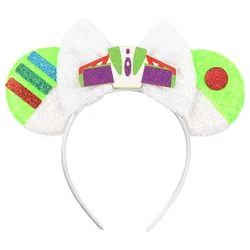 Toy Story Buzz Lightyear Mickey Bow Headband European and American Baby Festival DIYparty Children's Hair Accessories