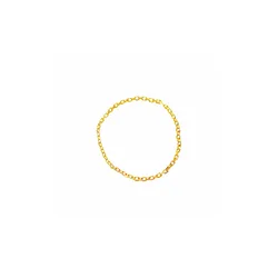 Stainless Steel Fashionable Women Gold Color Link Chain Rings Charm Jewelry