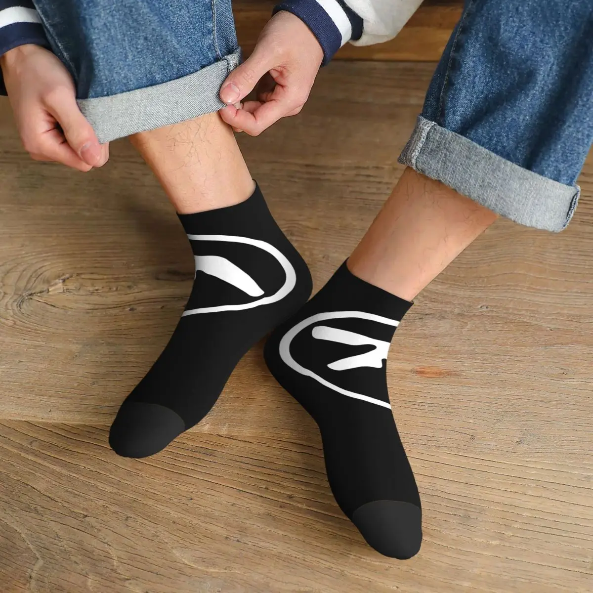 

Aphex Twin креативные носки с логотипом Y2K, супер мягкие чулки в стиле Харадзюку, всесезонные носки, аксессуары для подарков унисекс