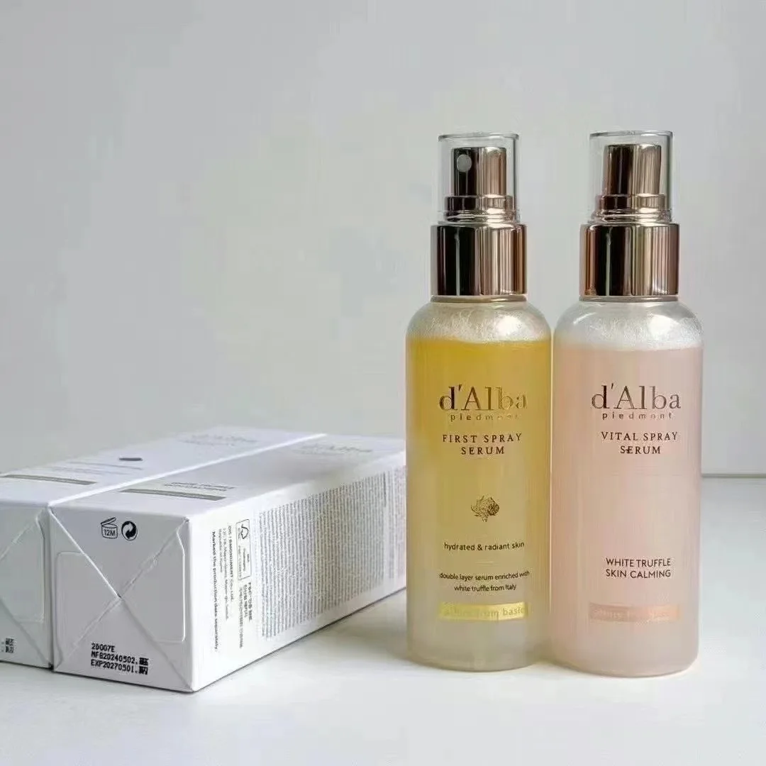 D'Alba-suero en aerosol aromático de trufa blanca, niebla inicial, crema hidratante facial SPF50 + protector solar PA +++++, crema de protección solar para el cuidado de la piel