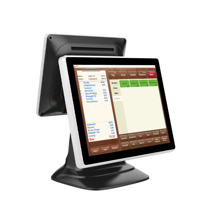 Registratore di Cassa Android All-in-One a Prezzo di Fabbrica, Dispositivo POS per Ristoranti e Caffetterie, Sistema POS con Schermo Touch