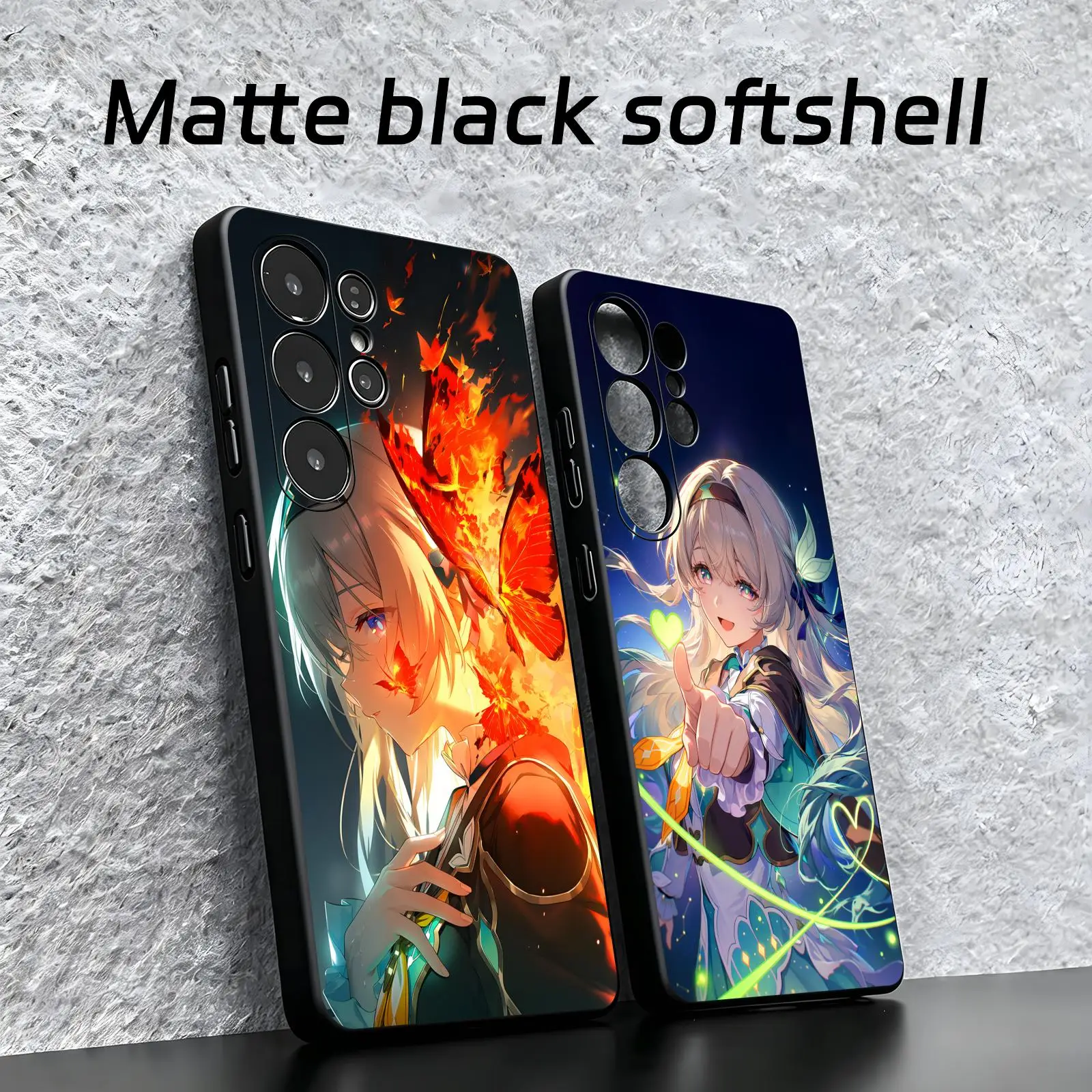 Honkai Star Rail Firefly  Phone Case For Samsung S26 S25 S24 S23 S22 S21 S20 Ultra Note20 Soft black Shockproof Cover