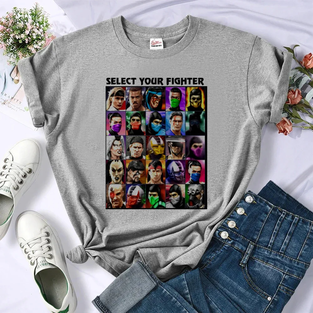 Mortal Kombat Tee women manga tshirt female 2000s clothing