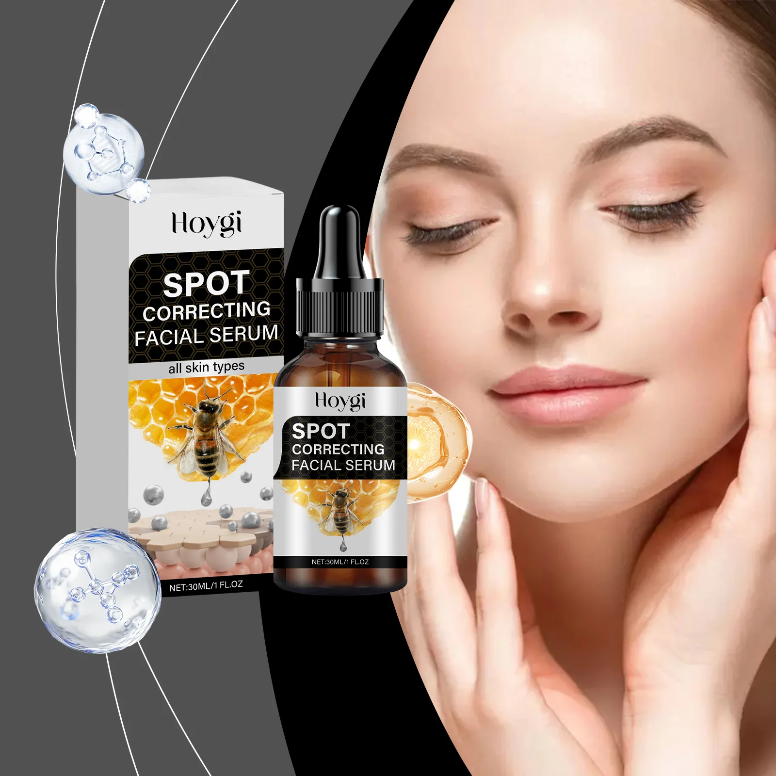 スポット コレクティング フェイシャル セラム - すべての肌タイプのダーク スポット リムーバーとブライトニング トリートメント