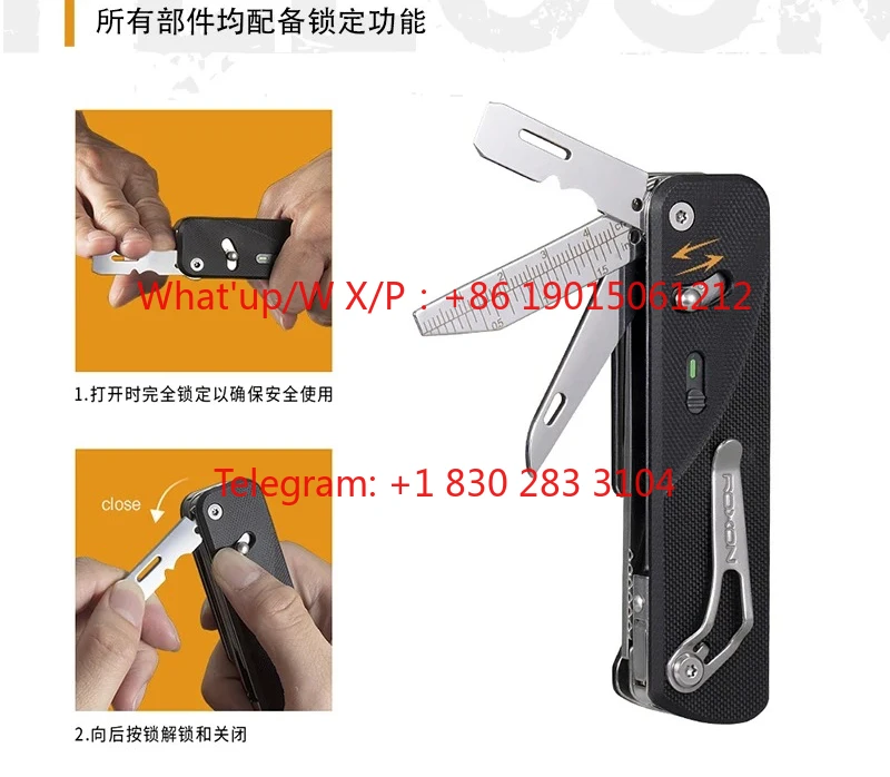 ROXON S505G Large Scissors Modular Design Multifunctional Fixed Large Scissors Interchangeable Blade Replacement Tool
