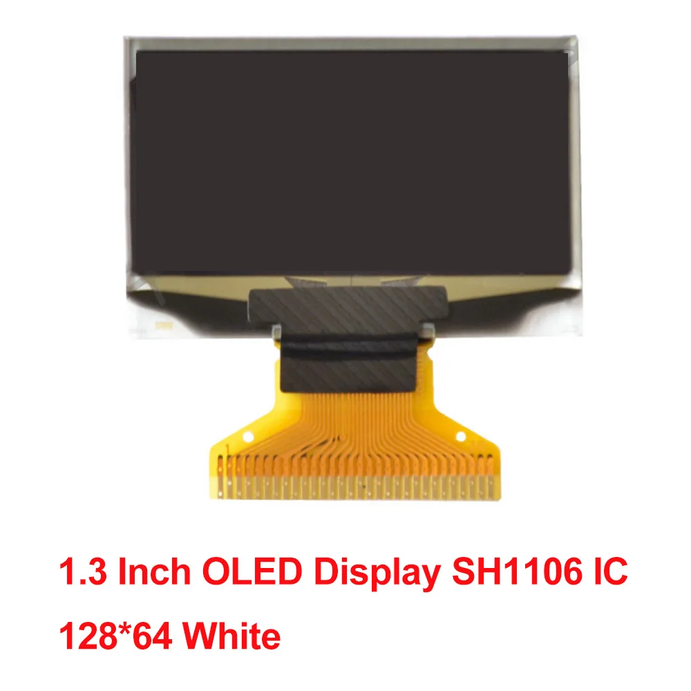 Pantalla OLED SH1106, interfaz IC IIC, resolución de 14 pines, 128X64, 1,3, 72X40, 128X32, blanco, azul, DC 0,91 V-5V, 0,42, 12864 pulgadas, 3,3