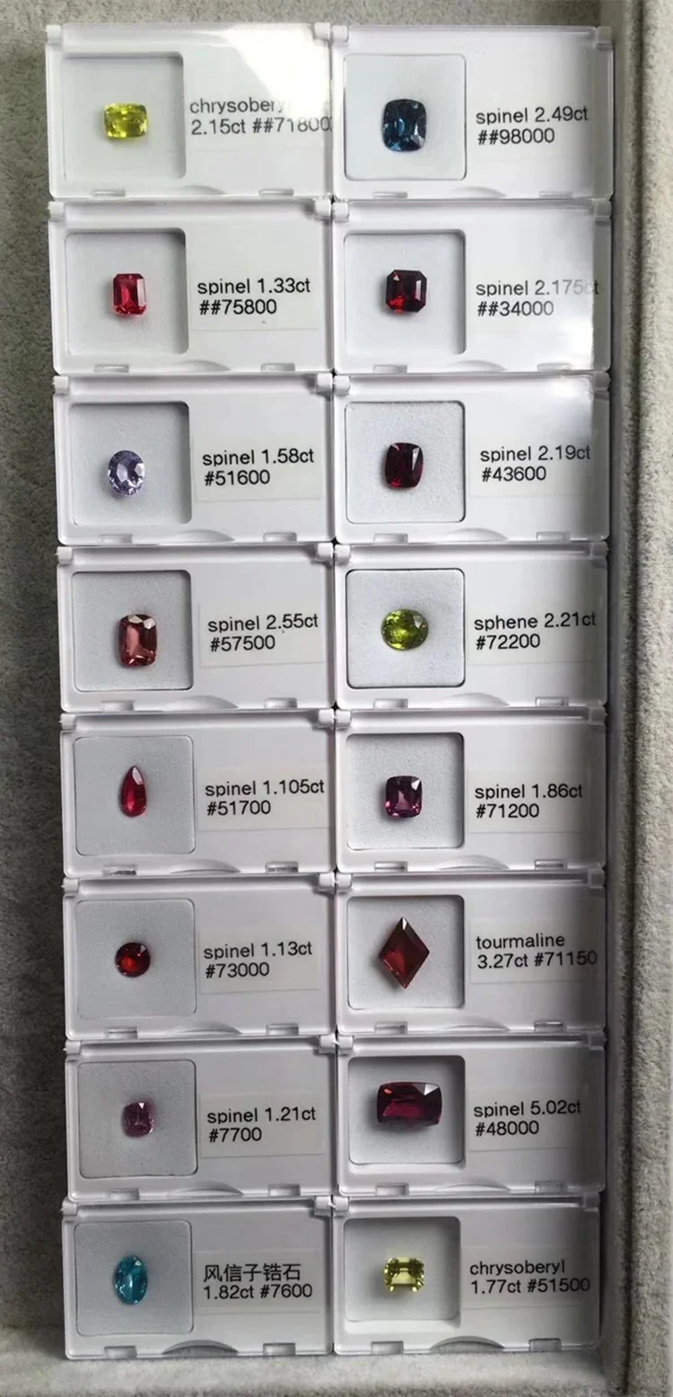Wholesale Gem Display Transparent Box Storage for Gemstone Collection Jewelry Charm Beads Packaging Loose Diamond Protection Box