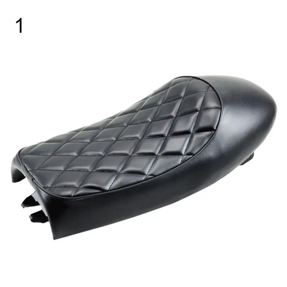 Saddle Cafe Racer Seat Part Motorcycle Motorbike Hump Flat Cafe Racer Saddle Seat Cushion Pad for H-onda Saddle Seat Cushion Pad