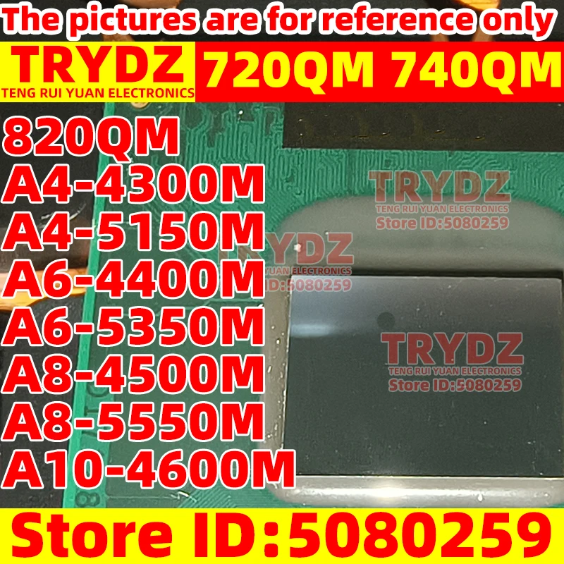 1szt 720QM 740QM 820QM A4-4300M A4-5150M A6-4400M A6-5350M A8-4500M A8-5550M A10-4600M