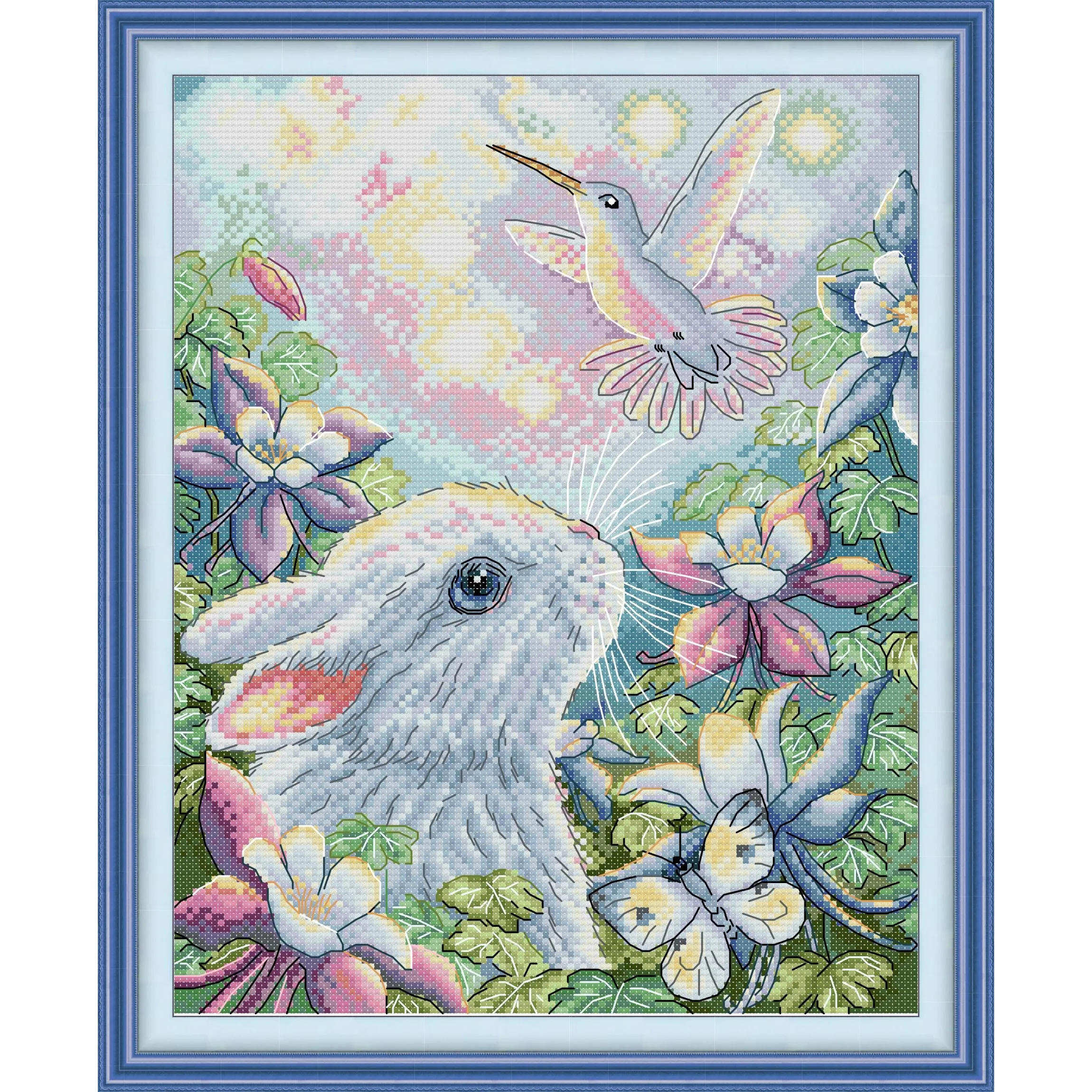 

Joy Sunday Pre-printed Cross Stitch Kit Easy Pattern Aida Stamped Fabric Embroidery Set-Dreaming of Flying