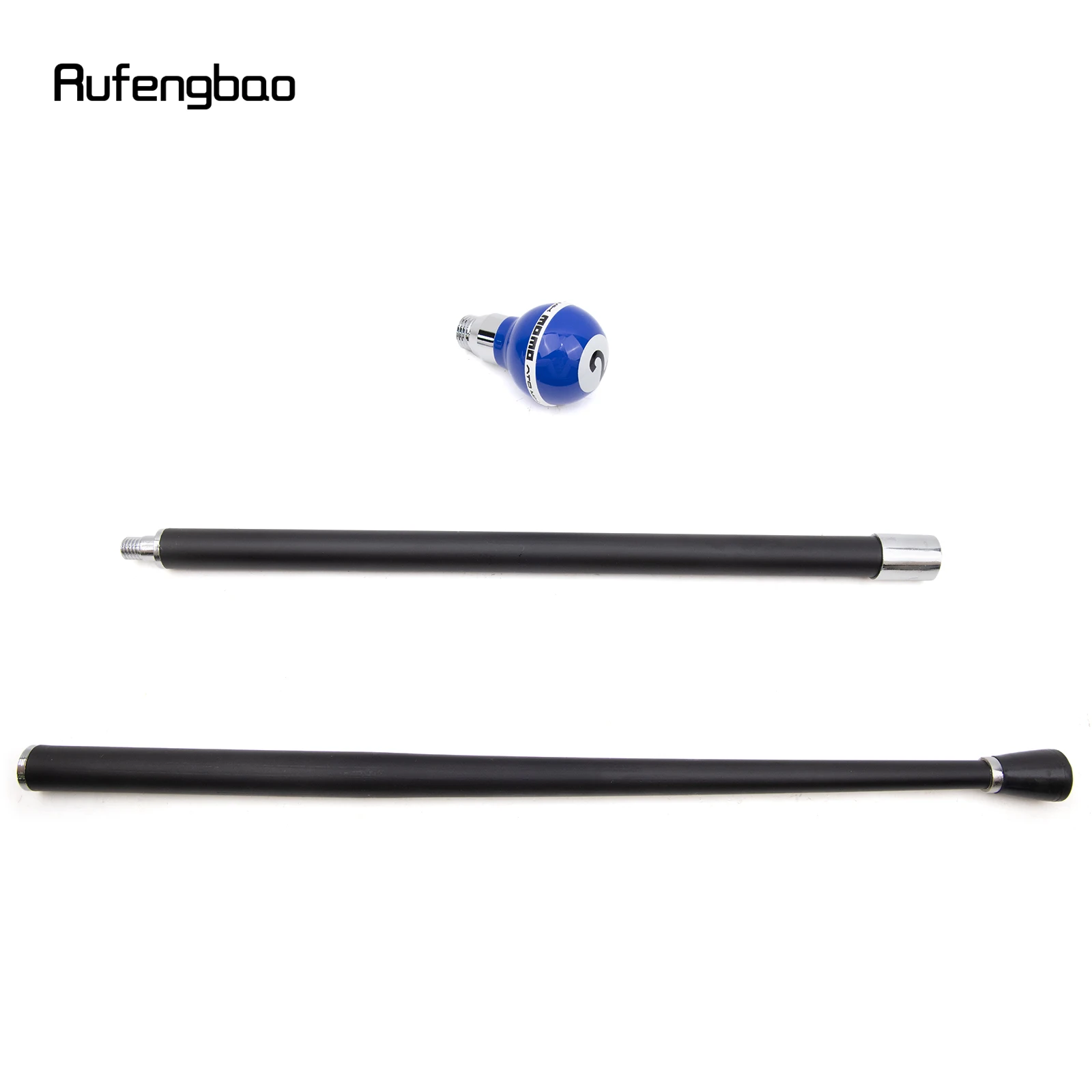 Blu Bianco Numero Due Palline Argento Bastone da passeggio Bastone da passeggio decorativo alla moda Gentleman Elegante bastone cosplay Crosier 94 cm