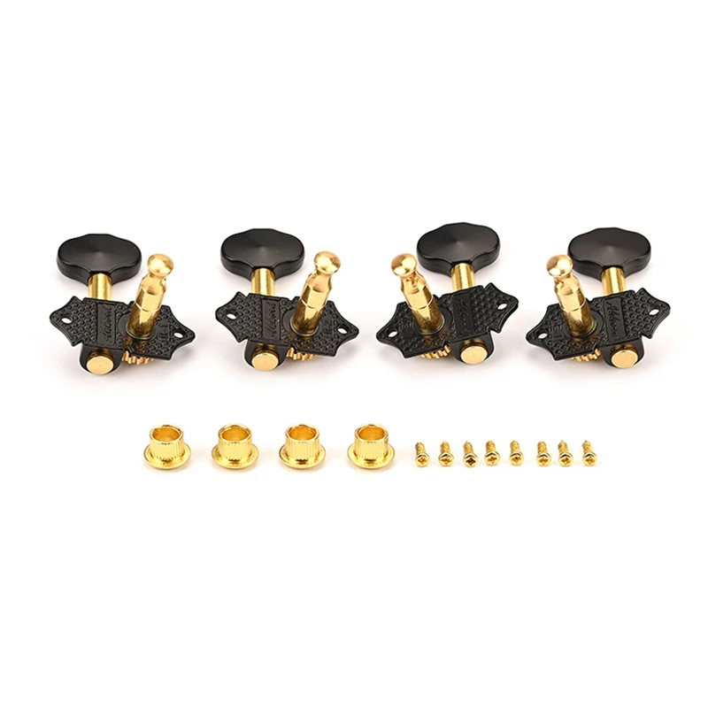 2R2L Vintage Open Gear Ukulele 4 String Guitar Tuning Pegs Keys Tuners Machine Head Guitar Accessory