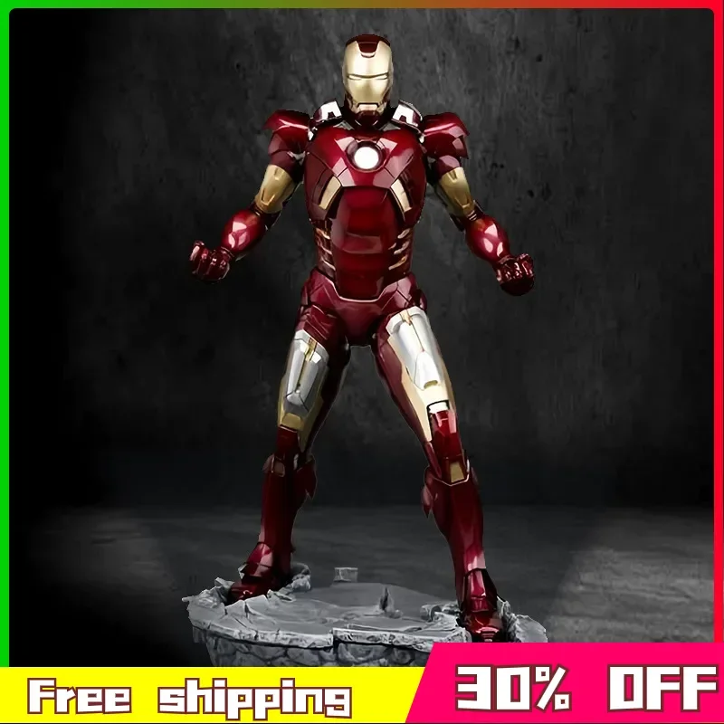 

32cm Iron Man MK7 The Avengers Anime Figure Iron Man High-end Anime Action Periphery Collectible Model Birthday Gift Toys Kids