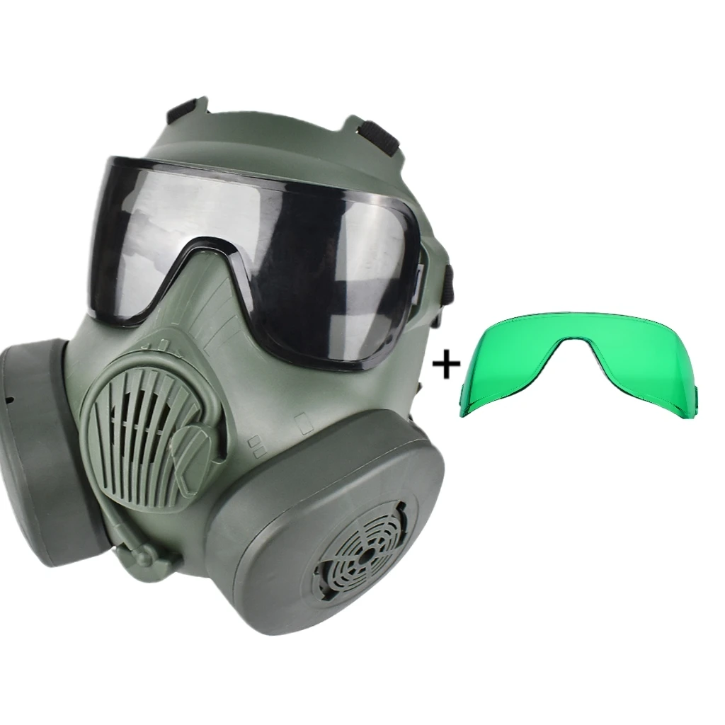 REikirc Zlangsport Taktische Masken ZL4/M50 FM54 Objektive Vollgesichts-Luftschutzmaske weich Zum Schießen, Jagen, Reiten, Training, CS-Spiele, Cosplay 4