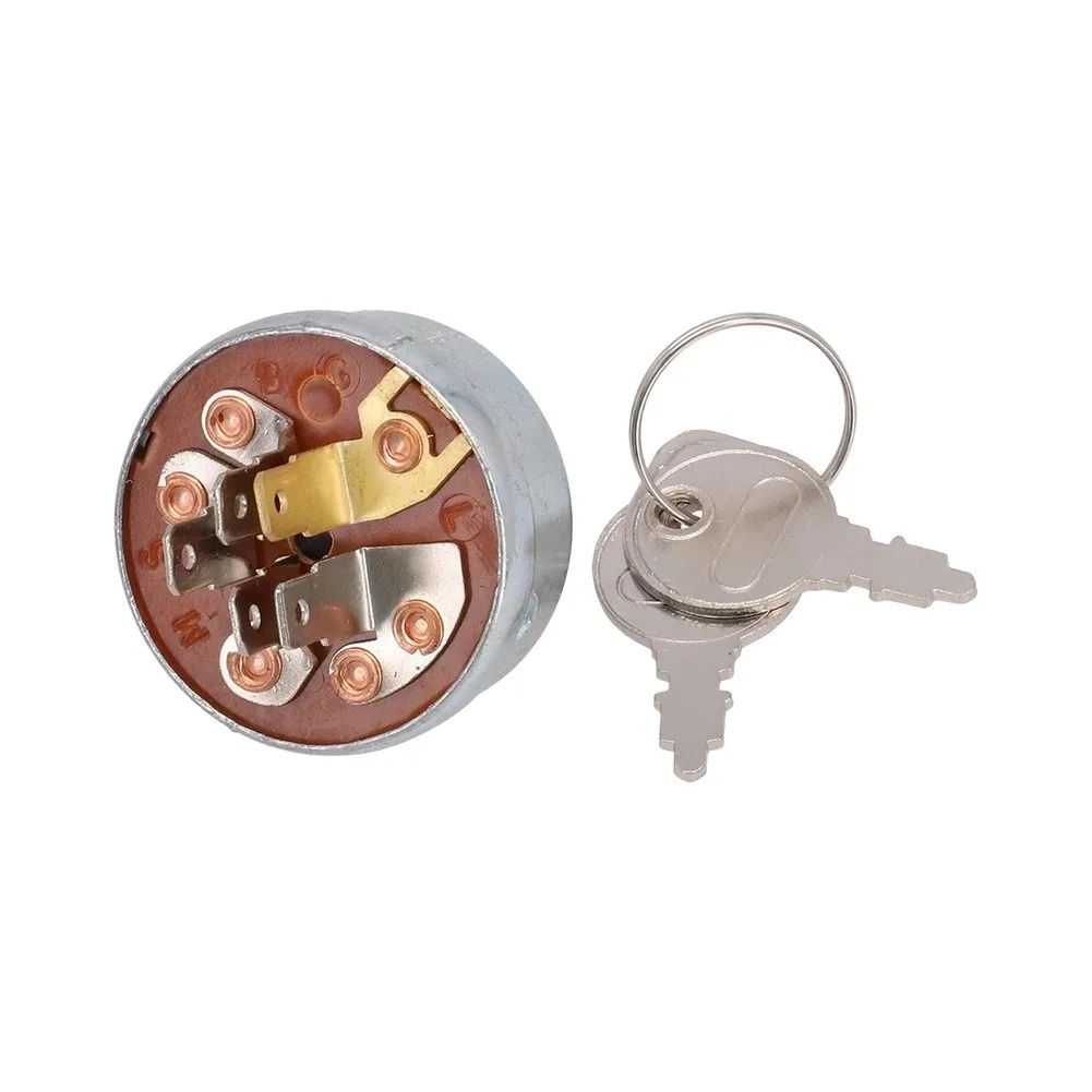Replacement Ignition Starter Switch for Lawn Mower Models Compatible with STD365402 48017 and More Includes 2 Keys