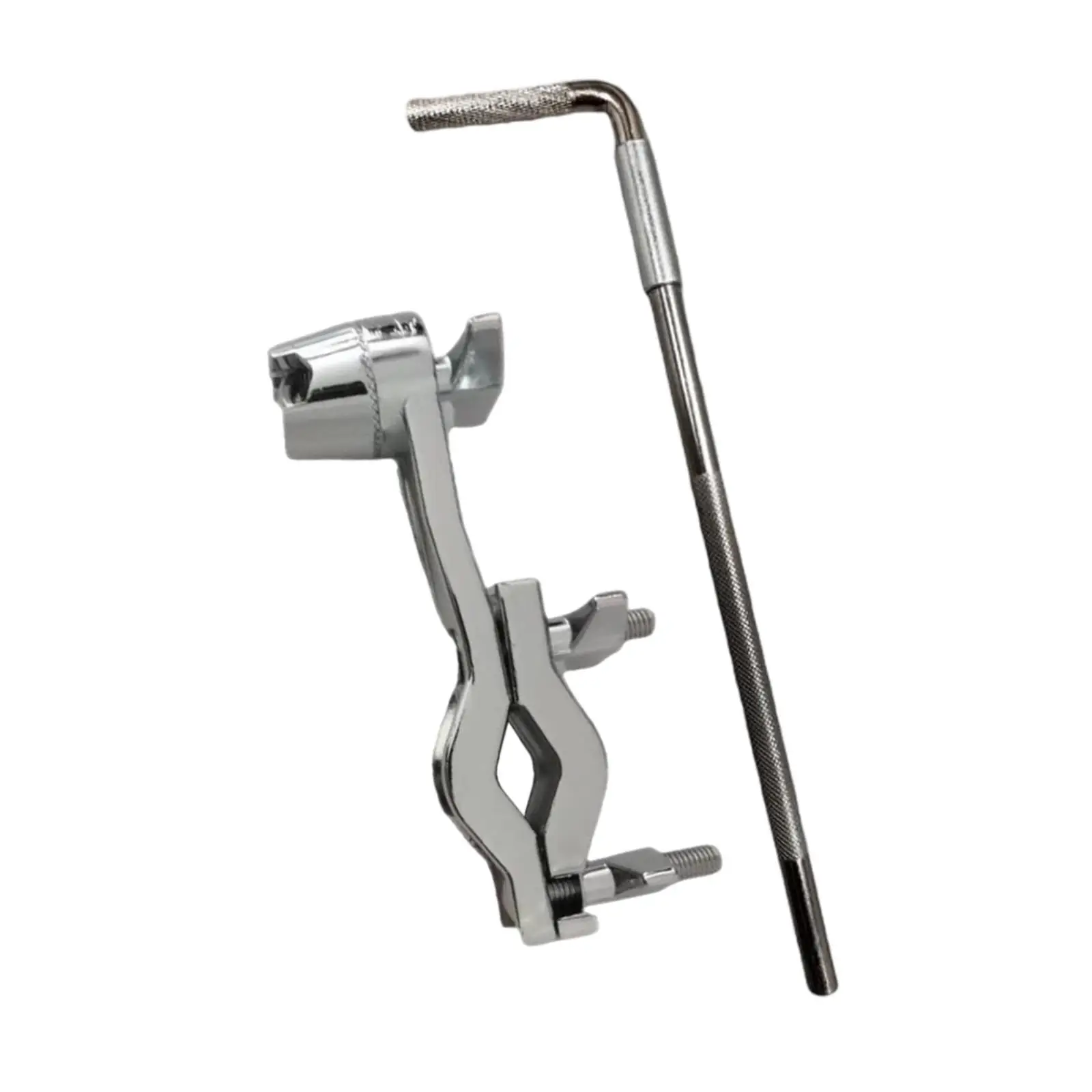 

Cowbell Clamp Cowbell Percussion Mounting Bracket with L Rod Hardware Metal Cowbell Mount for Percussion Instrument Drummer