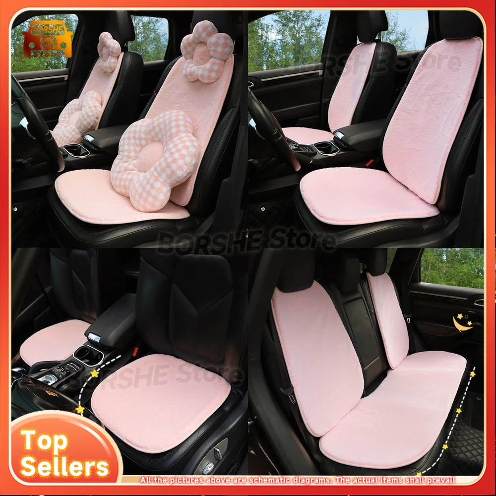 

Universal Seat CoversPlush Car Seat Cushion Winter Warm Anti Freeze Vehicle Seat Pad Soft Comfortable DIY Car Mat