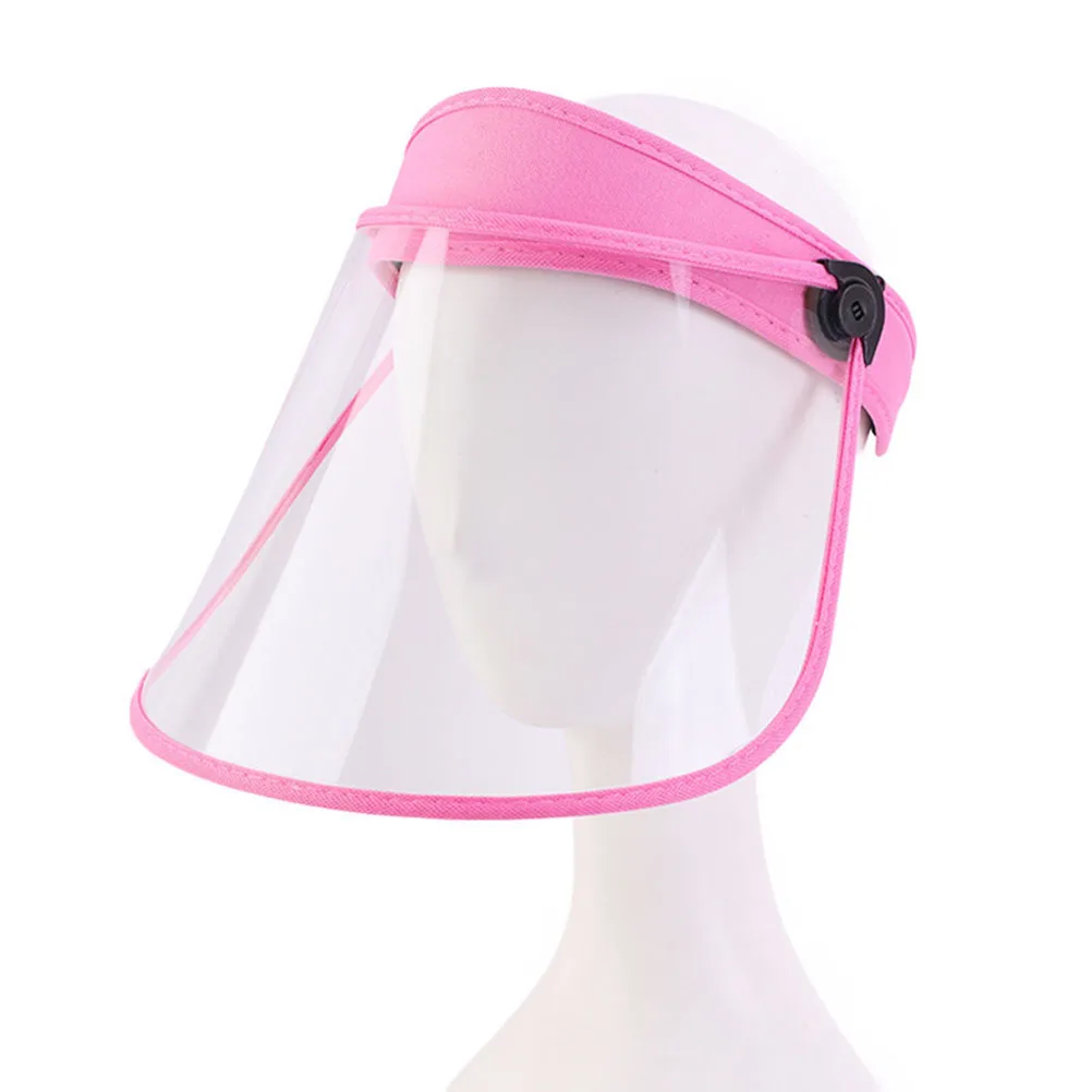 

Plastic Empty Top Hat Thickened Transparent Face Cover Protective Proof Cap for Outdoor Health Care Use