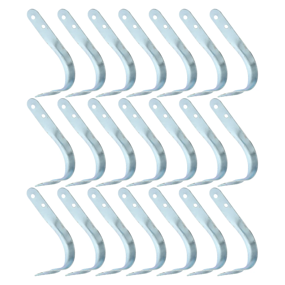 

20 Pcs Wood Board Hooks Heavy Duty Metal Wall Hose Garage Hanging Pipe Bracket Storage Organizer Iron Holder