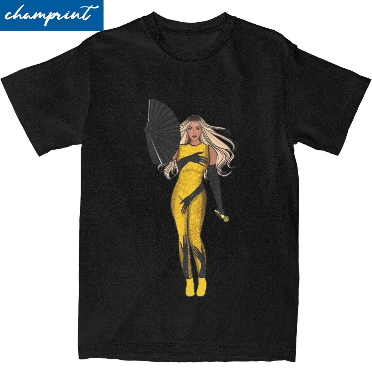 

Beyonce Tour Fan Art T Shirt for Men Women 100% Cotton Humor T-Shirt Crew Neck Tees Short Sleeve Tops Summer