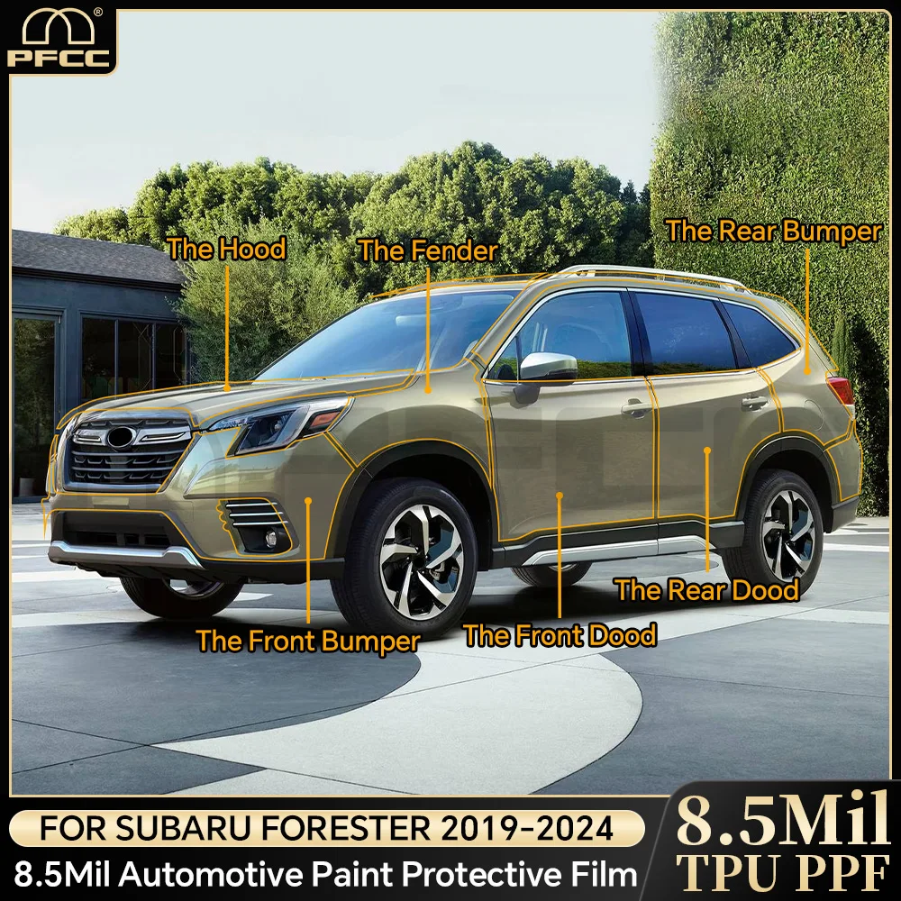 

For Subaru Forester 2022-2024 Car Paint Protection Film Pre-cut Body Sticker Anti-scratch Bra Kit Accessories Clear TPU Styling