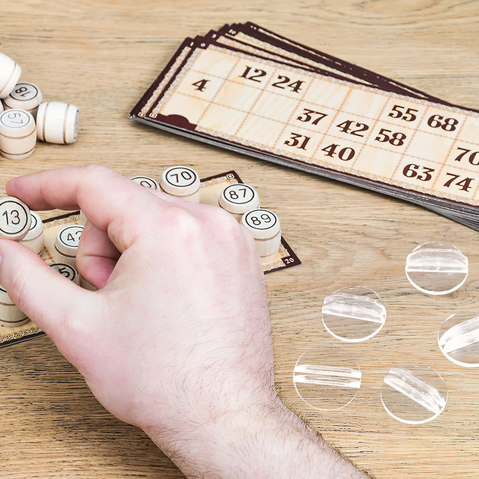 50 Pezzi Porta Carte da Gioco in Plastica, Supporti Organizzatori per Carte da Gioco per Adulti, Accessori per Serate di Gioco Stabili