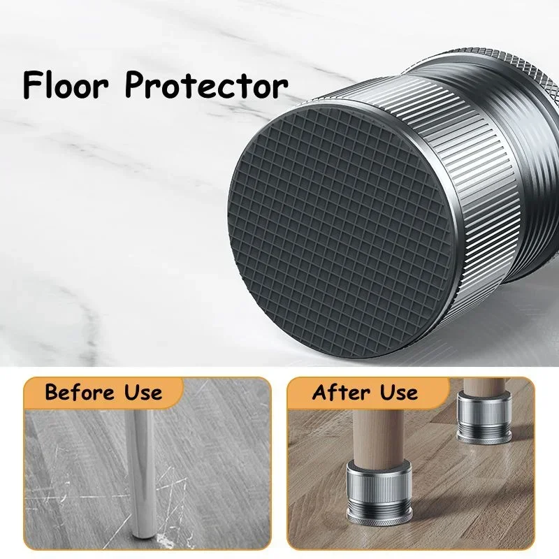 Eary 2/4pcs Metal Furniture Leg Booster Pad Bed Riser Height Adjustable Sofa Feet Floor Protector WashMachine Leg Highten Cusion