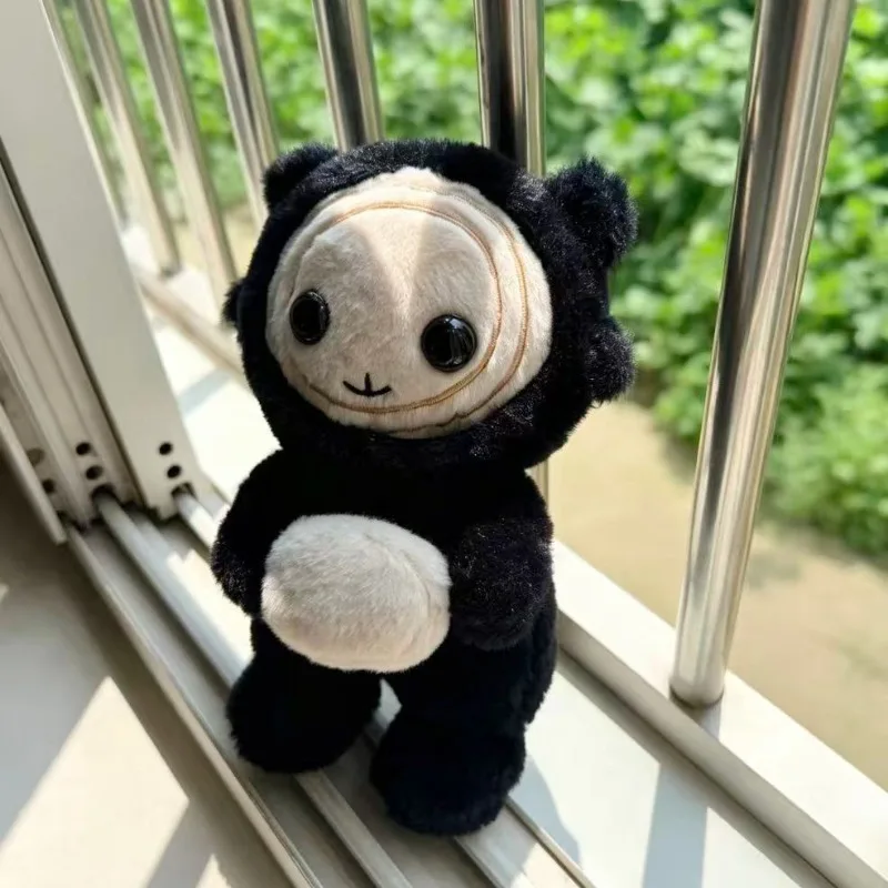 The East Palace Black Spirit Plush Toy Pendant Soft Stuffed Doll Bag Hanging Decoration Cute Keychain Black Donggung Toy Gift