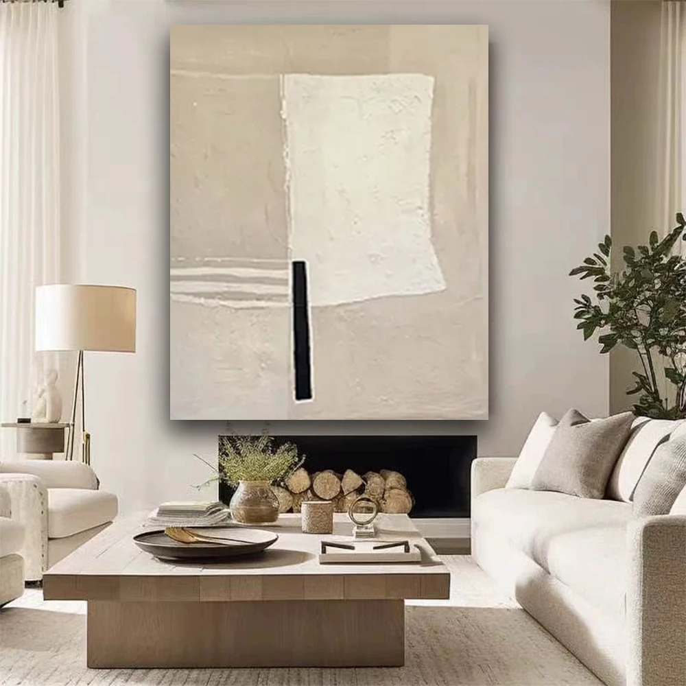 

Modern Abstract Home Decor Wall Pictures On Canvas Oil Painting Trendy Silver Grey Texture Wall Art Paintings Decor Living Room