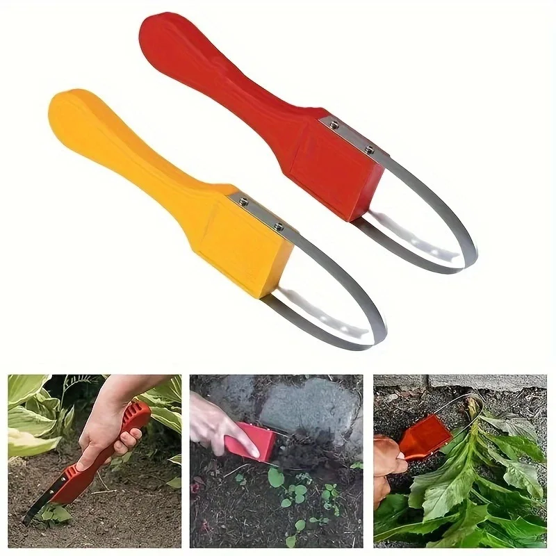 1pc Garden Bandit Hand Loop Weeder Tool - Iron Loop Design with Sharp Blades - Manual Weeders Tool for Weeding, Loosening