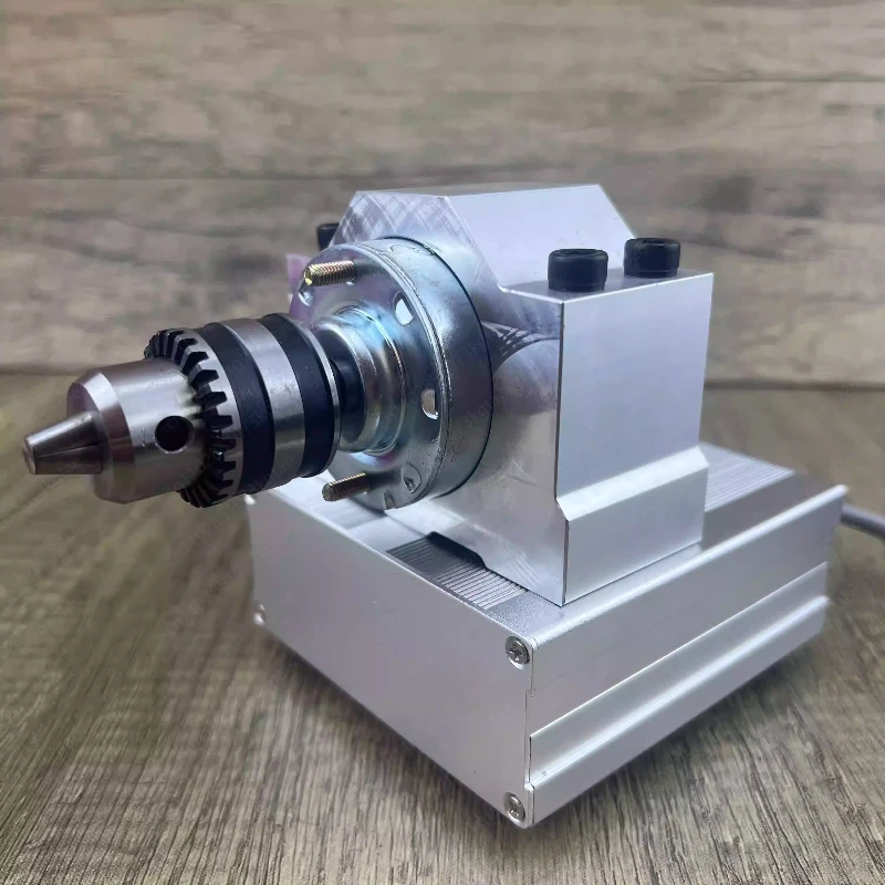 Máquina pulidora multifunción de 24V CC, cuentas de joyería y pulidor de flotador de pesca, torno para perlas, cuentas de fideos, con mandril de colores