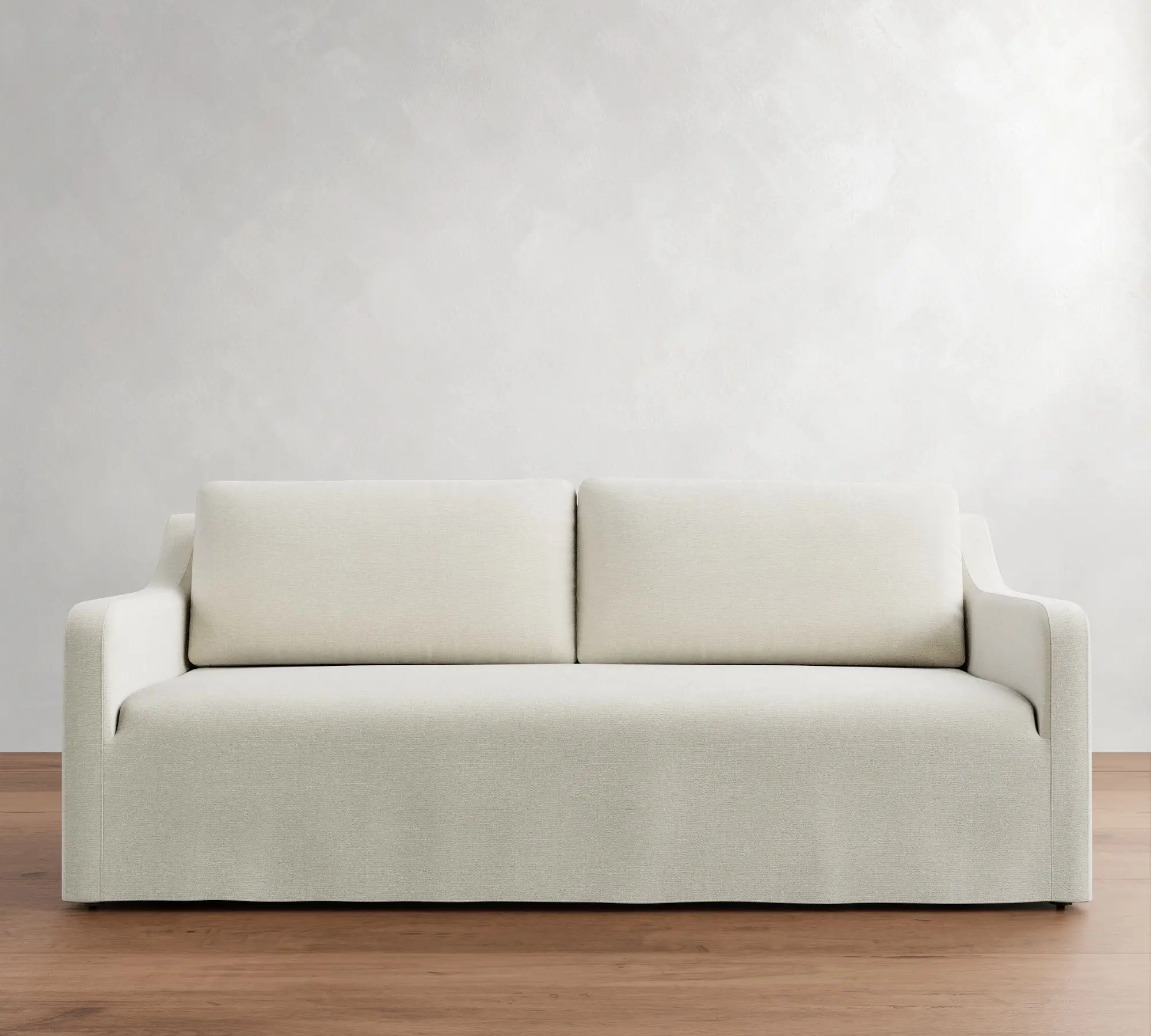 Luxury Home Slope Arm Removable  Semi Attached Cushions Removable Slipcover Contract Grade Design Compressed Sofa