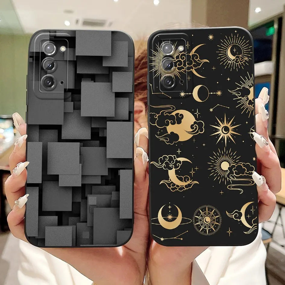 For Samsung Galaxy Note 20 5G 20 Ultra Case Fashion Tulip Flower Coque Soft TPU Back Cover Bumper For Samsung Note20 Ultra Funda