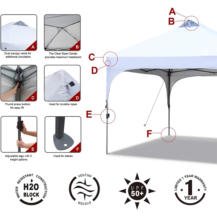 Elegant Instant Outdoor Events and Trade Shows Shelter Garden Mosquito Tent Canopy