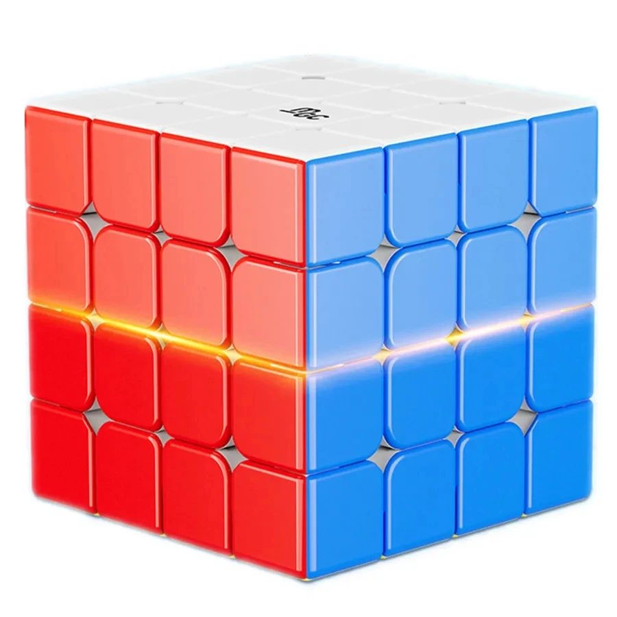 YongJun MGC 4X4 Magnetic Magic Cube Educational Puzzle Aurora UV / Stickerless / Black Sticker Cubo Magico Toys