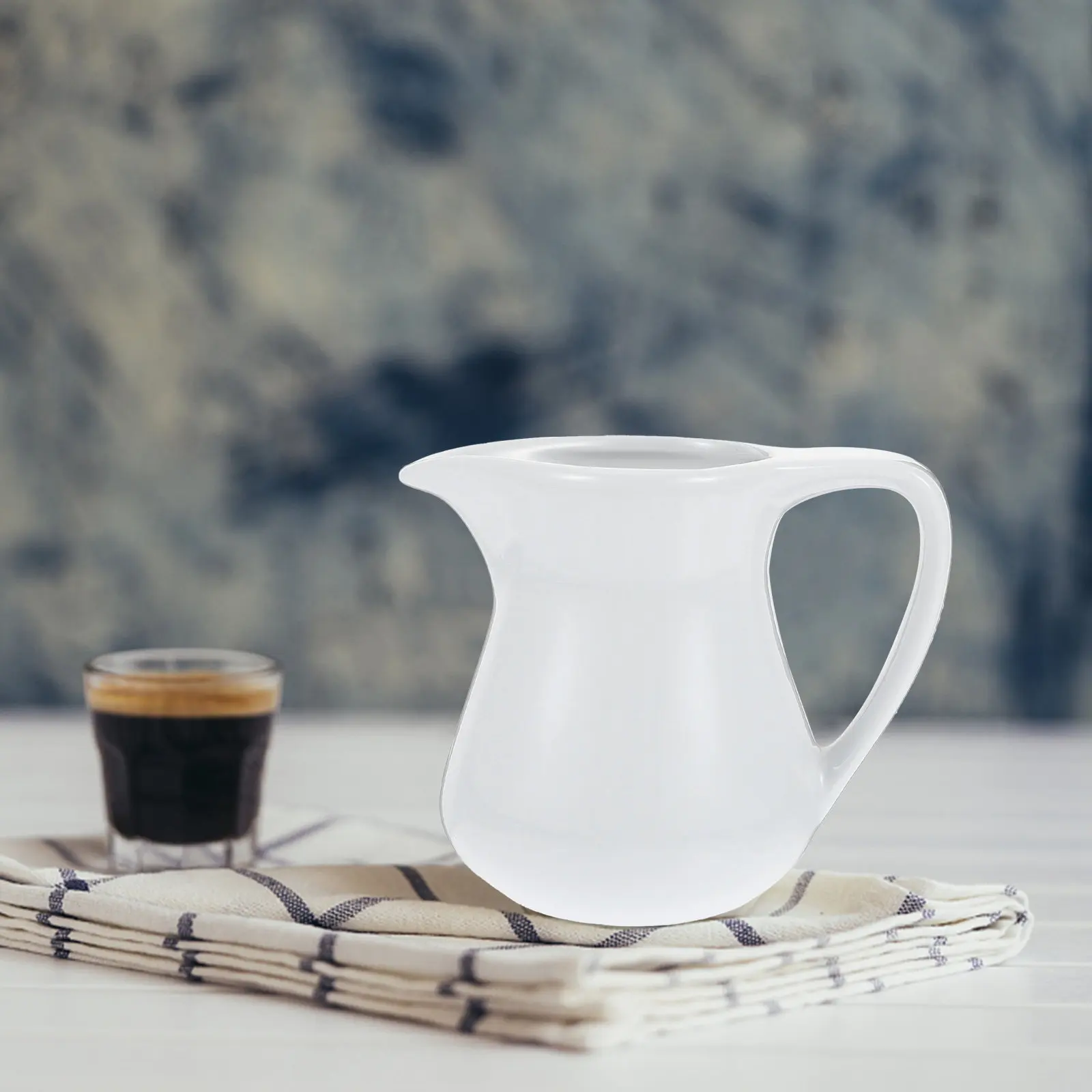 1Pcs Ceramic Coffee Milk Cup Frothing Jug for Latte Art Sauce Boat Dishwasher Safe Heat Resistant Kitchen Coffee Frothing Cup - view 6