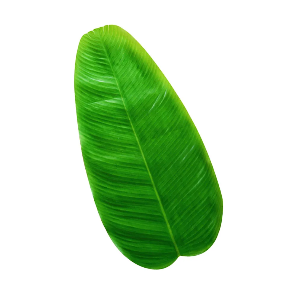 

1pc Simulated Banana Leaf Placemats High Quality Plastic Cloth Heat Resistant Kitchen Table Dinner Hall Hotel Office