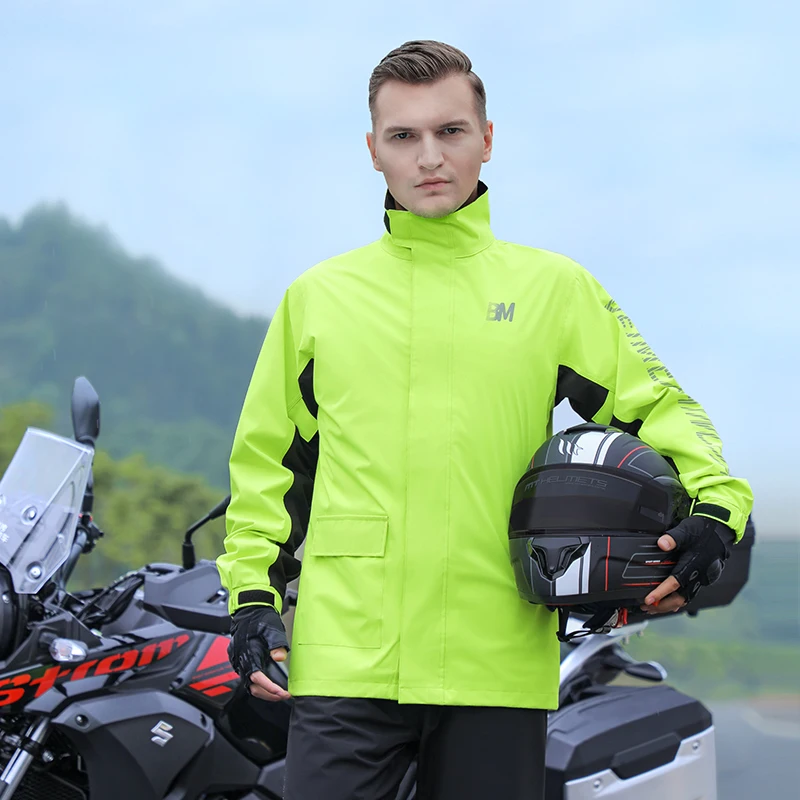 

Waterproof Outdoor Raincoat Suit Men Motorcycle Cycling Raincoat Rain Protection Rain Jacket Luxury Capa De Chuva Rain Gear