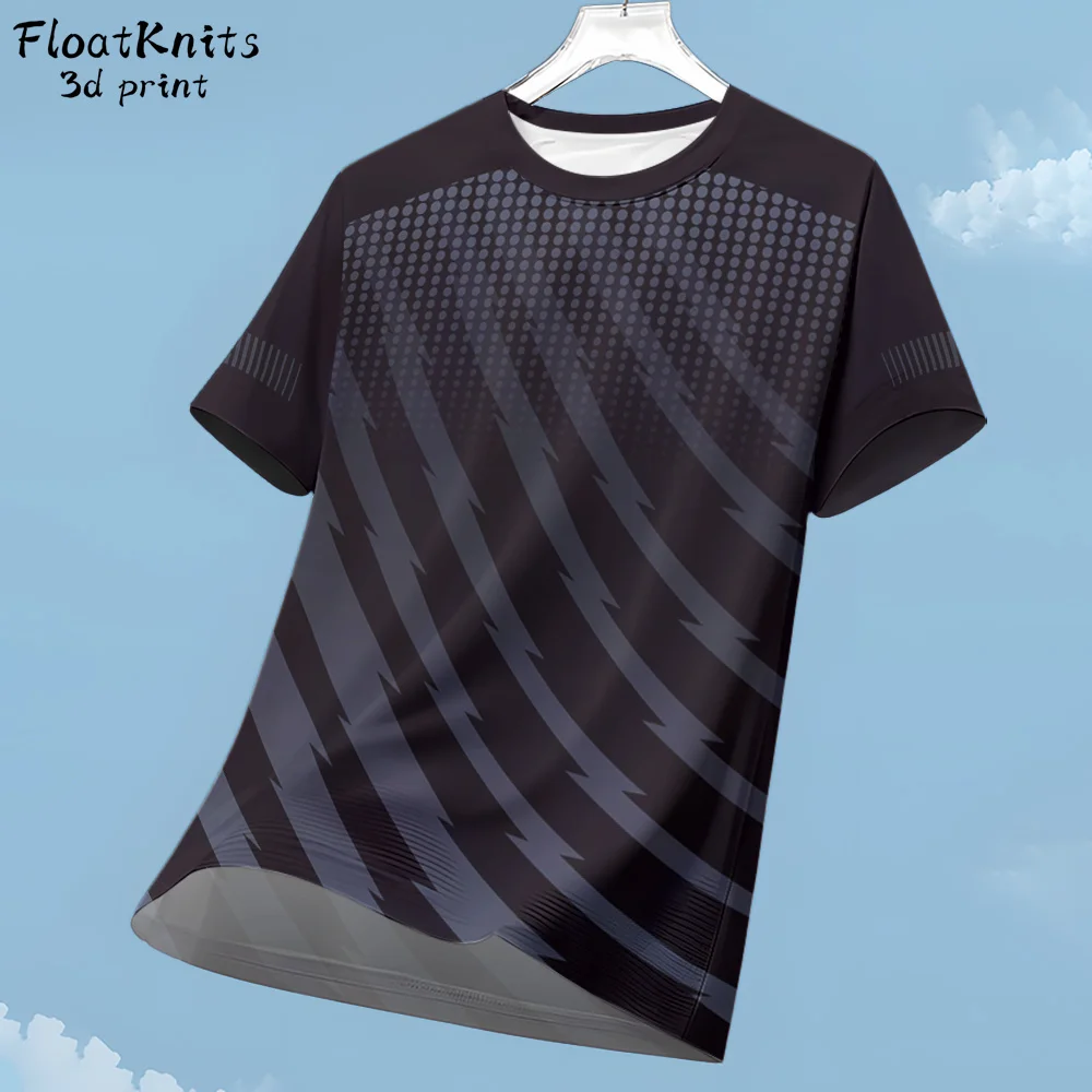 

Striped Print Men's T-Shirts Summer O-Neck Short Sleeve Tee Oversized T-Shirt Harajuku T Shirt Men Sports Running Men's Clothing