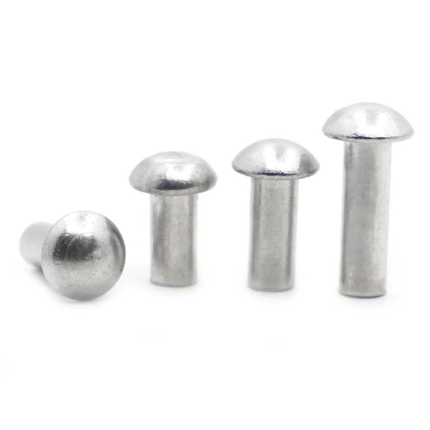 10-50pcs GB867 Semi-round Head Aluminum Rivet Solid Rivet Round Cap Percussive Aluminum Rivet M2 M2.5 M3 M4 M5 M6 M8