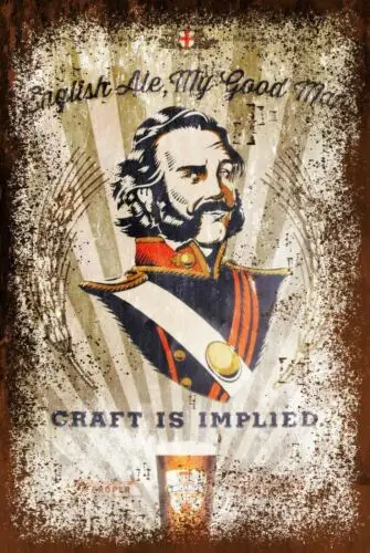 Bombardier Advert Aged Look Vintage Retro Style Metal Sign Pub Bar Mancave sign