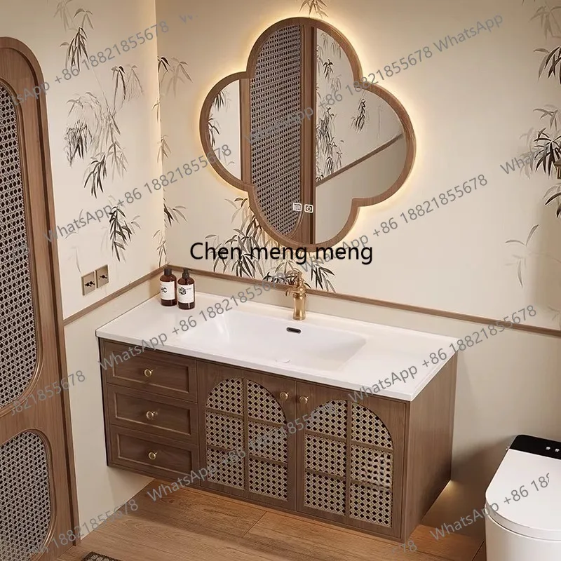 

Bathroom cabinet combination Bathroom cabinet ceramic integrated basin washbasin washbasin