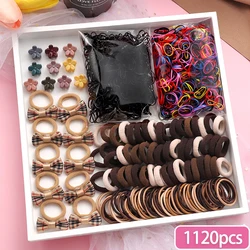 New Hair Accessories Set Girls Elastic Rubber Band Nylon Headband Hair Bands Kids Cute Ponytail Holder Headwear Hair Ropes