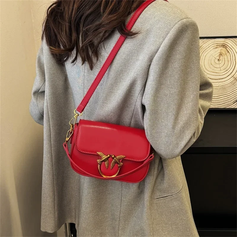 

Элегантная женская кожаная модная сумка через плечо Роскошная классическая дизайнерская сумка через плечо для повседневного уличного стиля