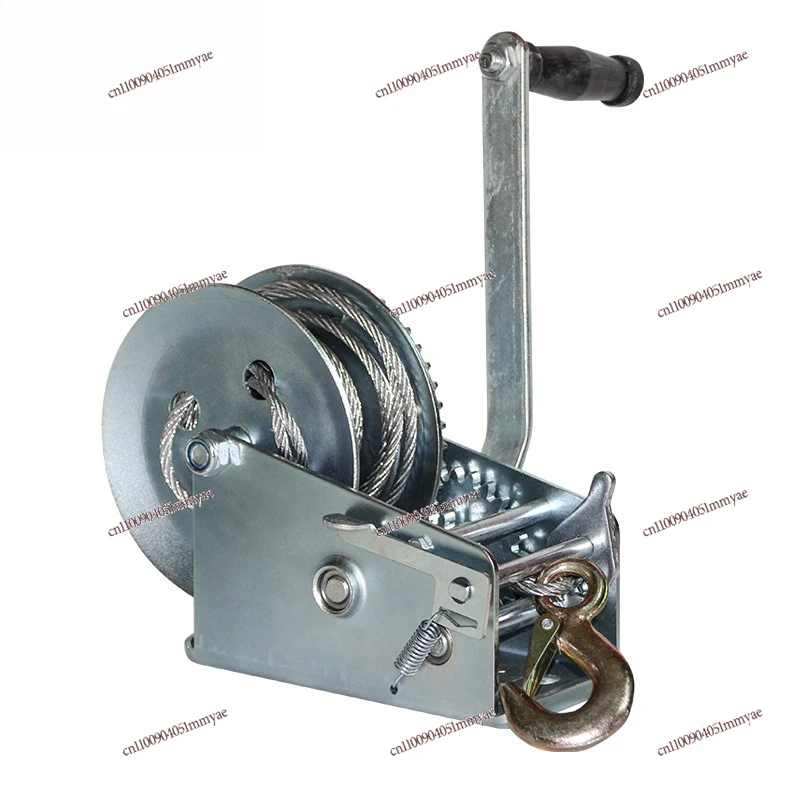 

Hand Winch Small Portable Winch 1200lbs Manual 600 Lbs Wire Rope Hand Winch