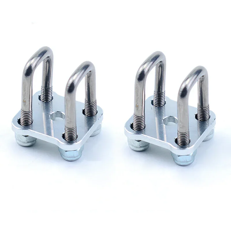 2pcs Unpowered Axle Metal U-shaped Screw Suspension Bracket for 1/14 Tamiya RC Truck SCANIA 770S VOLVO FH16XL BENZ LESU Car