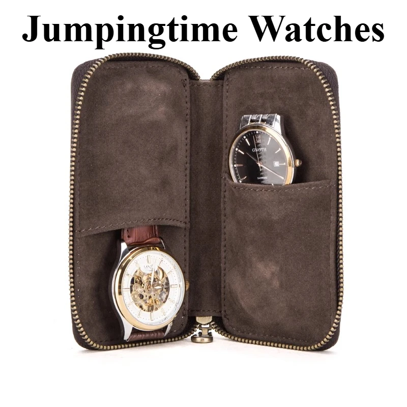 

Portable Genuine Leather Watch Box Single Travel Watch Storage Box Mechanical Watch Universal Protection Collection Box