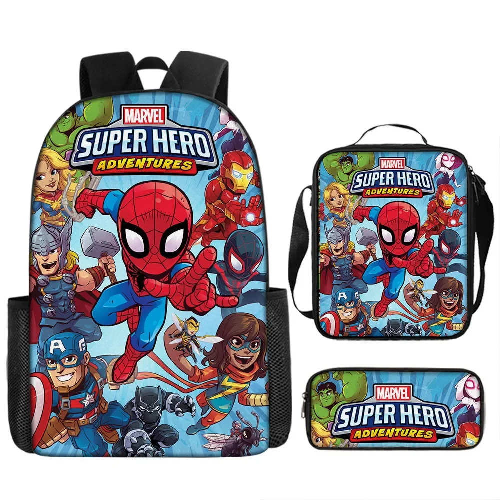 

Spiderman Backpacks Super Heroes Student School Bag Cartoon Stereo Kindergarten Backpack Children's Travel Bag Gift