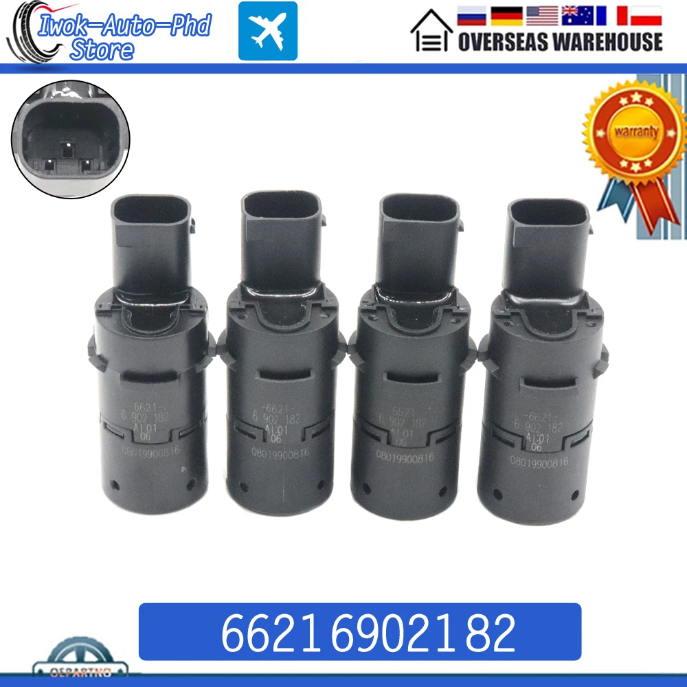 

4pcs 66216902182 Bumper Reverse Assist Car PDC Parking Sensor For BMW E38 E39 E53 5 X5 M5 725 730 740 530 725tds 728i 728iL